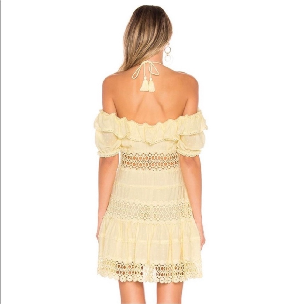Free People Cruel Intensions Mini‎ Dress Lemon FLAW - Picture 3 of 9